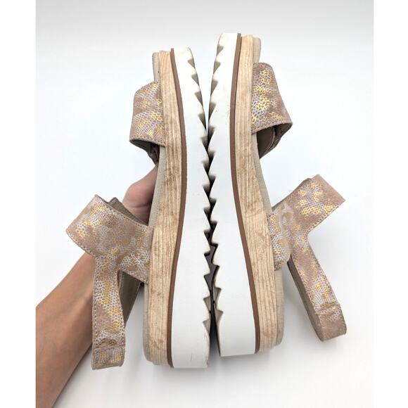 Mephisto Dominica Platform Sandal Women's Light Taupe Boa Size US7.5 EU38 - Picture 6 of 13